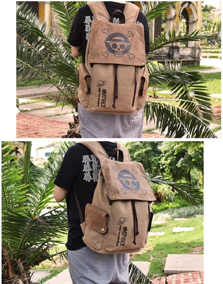 Sac à dos One Piece en toile avec compartiment ordinateur portable – Image 5