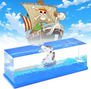 Maquette de bateau One Piece en acrylique fluide pour bureau