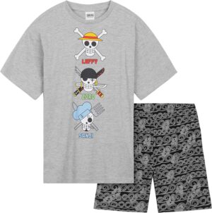 Pyjama court garçon One Piece avec t-shirt et short