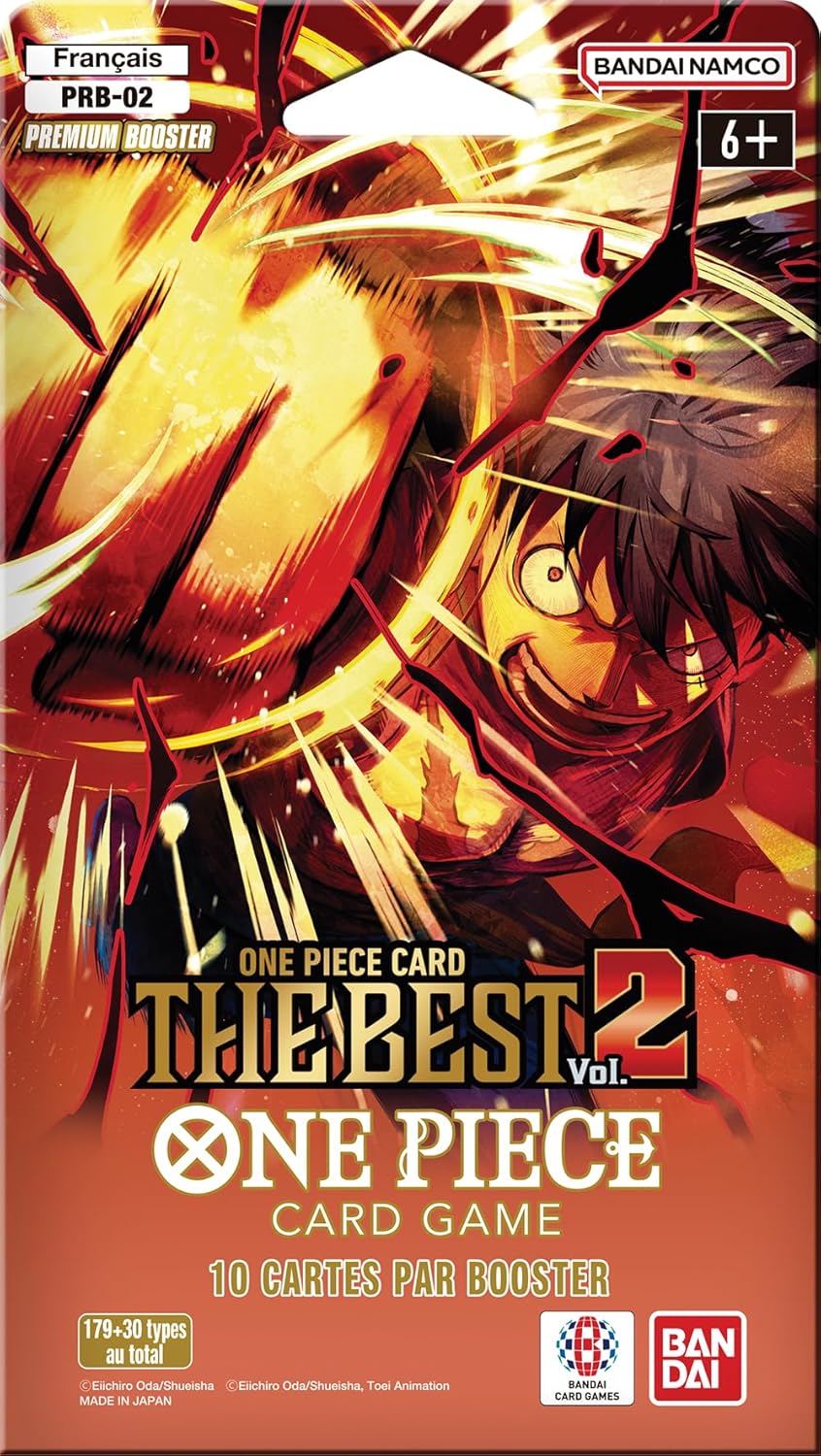One Piece OP02 Premium Booster Volume 2 en français, cartes Bandai