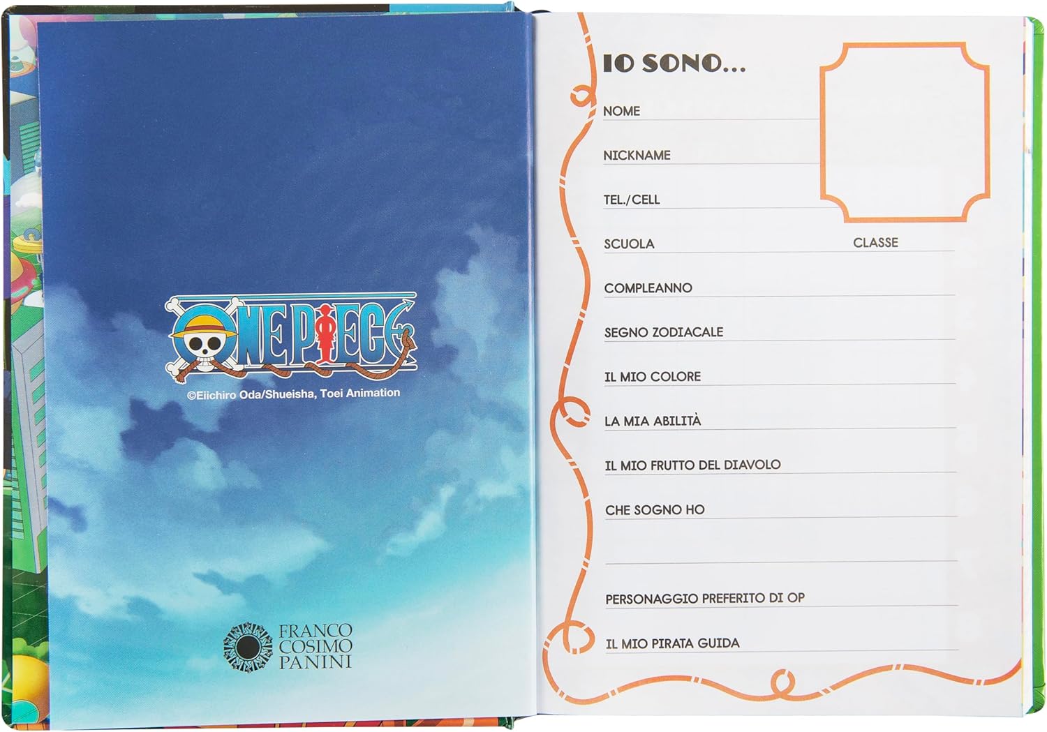 Agenda scolaire One Piece 12 mois avec couverture rembourrée – Image 3