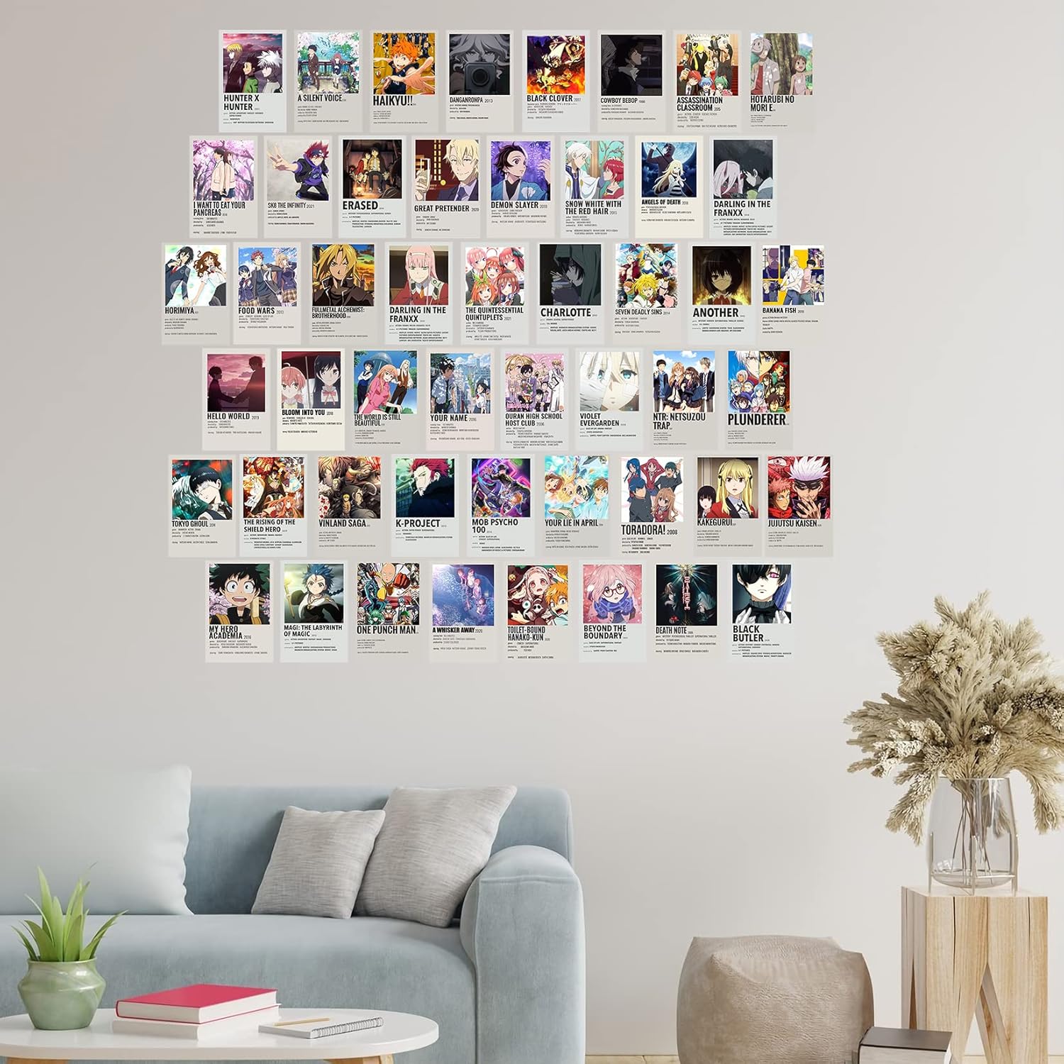 Set de 50 posters autocollants One Piece 15x10 cm déco murale – Image 5