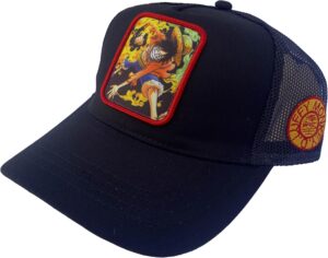 Casquette de baseball One Piece noire Ace Luffy à 5 panneaux