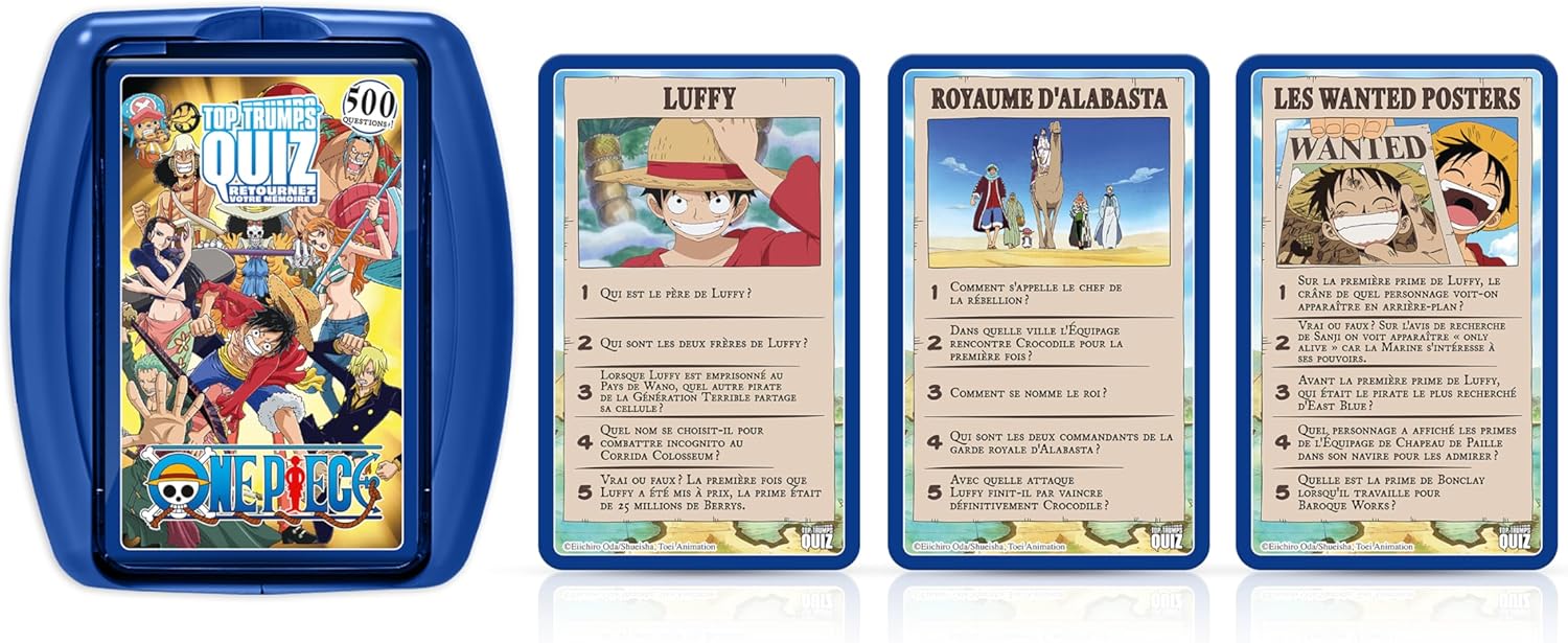 Quiz One Piece avec Luffy, jeu de cartes dès 12 ans – Image 7