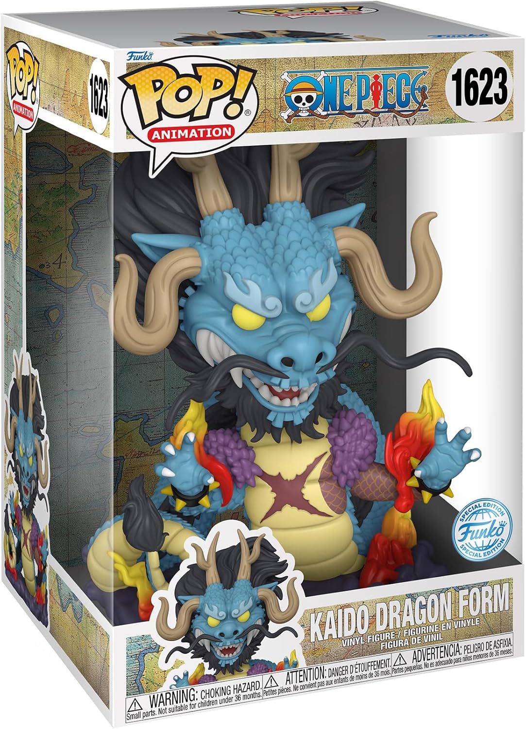 Figurine Jumbo Kaido en dragon One Piece en vinyle 25,4 cm