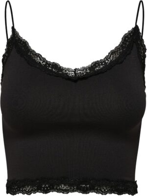 Crop top femme One Piece raccourci avec dentelle