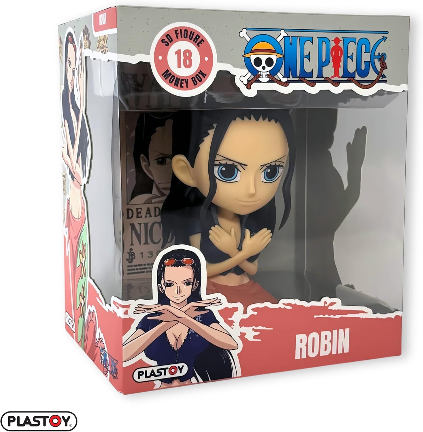 Tirelire One Piece Nico Robin en plastique 15 cm – Image 4