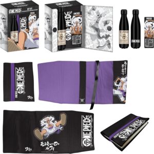 Coffret gourde isotherme One Piece Luffy Gear 5 avec protection manga