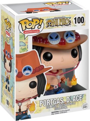 Figurine Pop One Piece Portgas D. Ace en vinyle 9,5 cm
