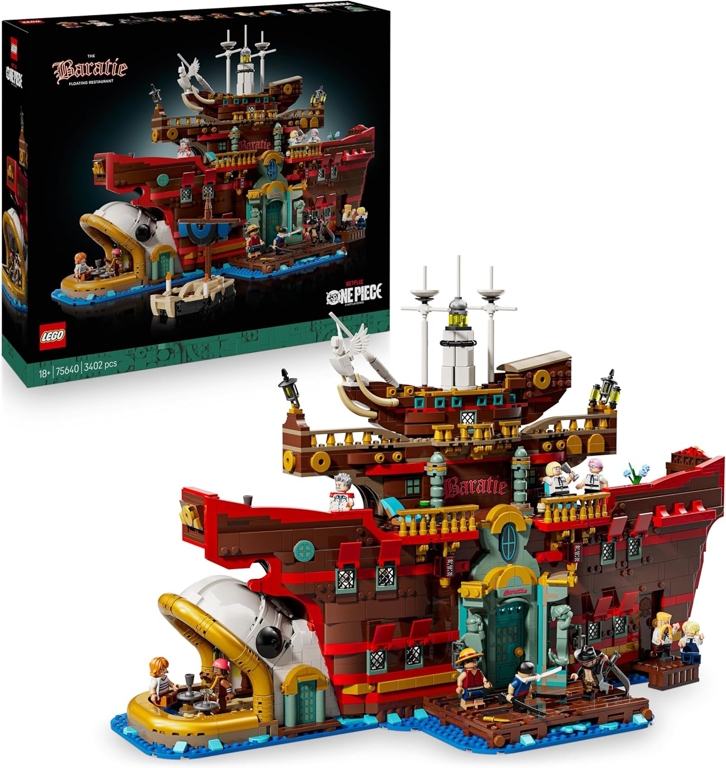 LEGO ONE PIECE Baratie 75640 avec 10 minifigurines dont Luffy