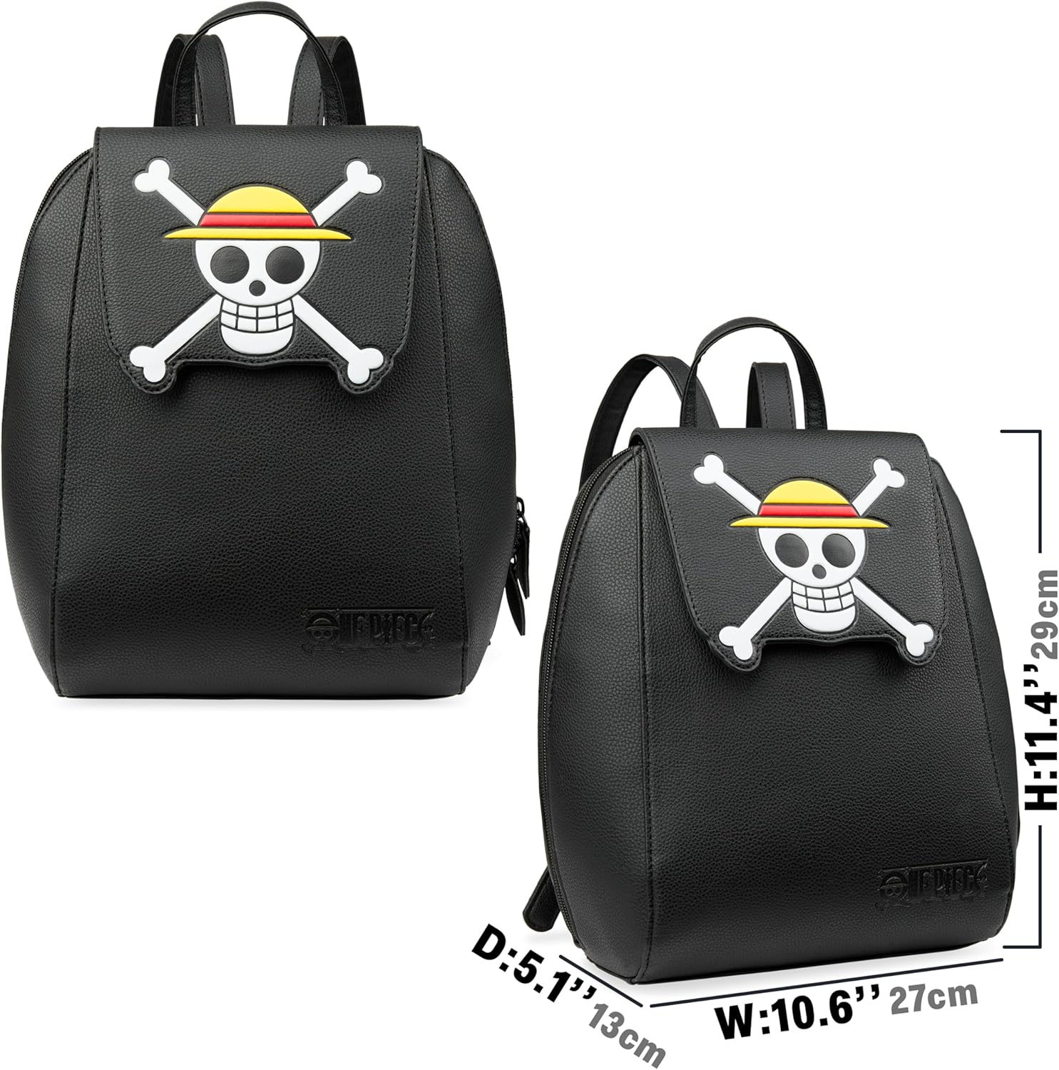 Sac à dos One Piece kawaii en similicuir PU pour femme et ado – Image 6