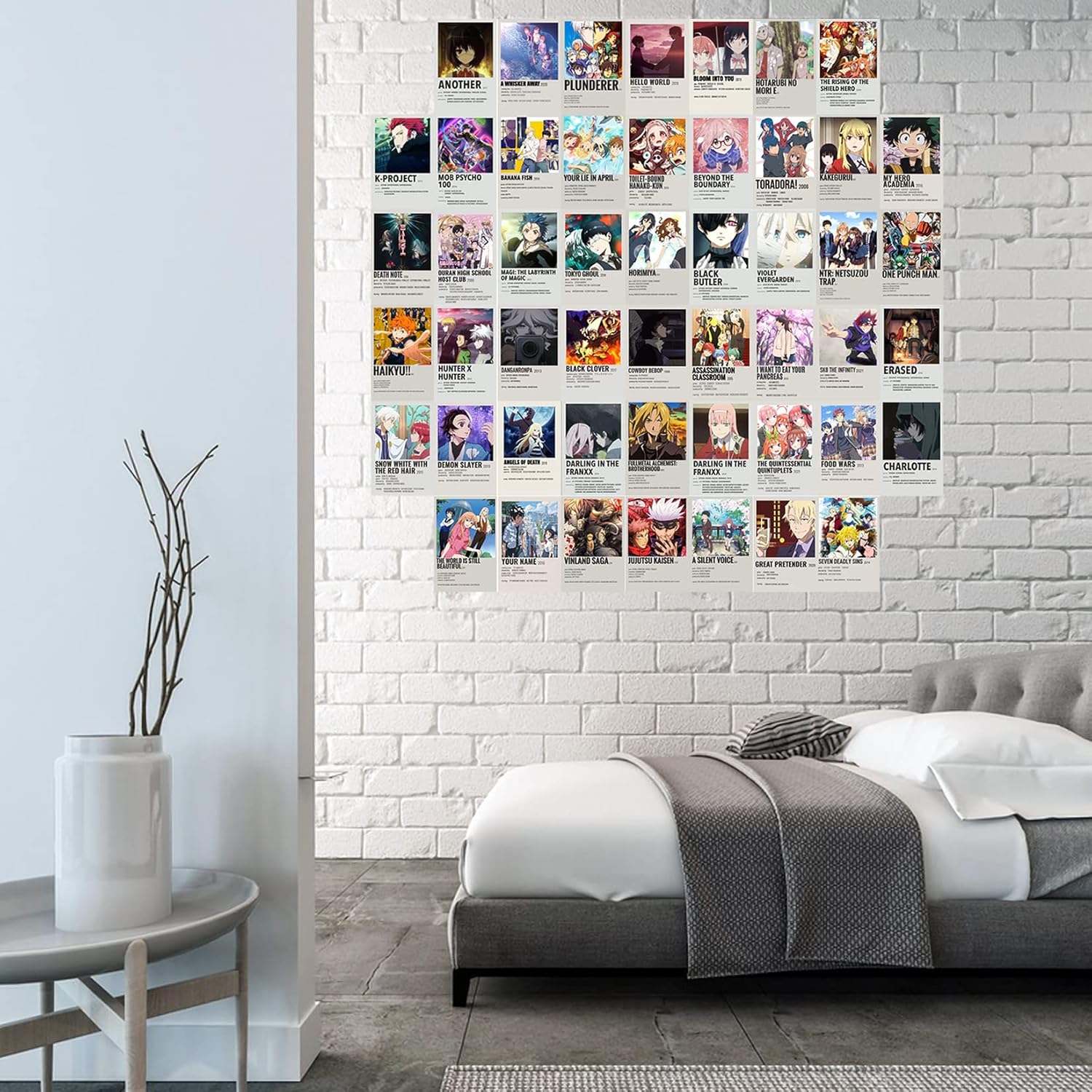 Set de 50 posters autocollants One Piece 15x10 cm déco murale – Image 7