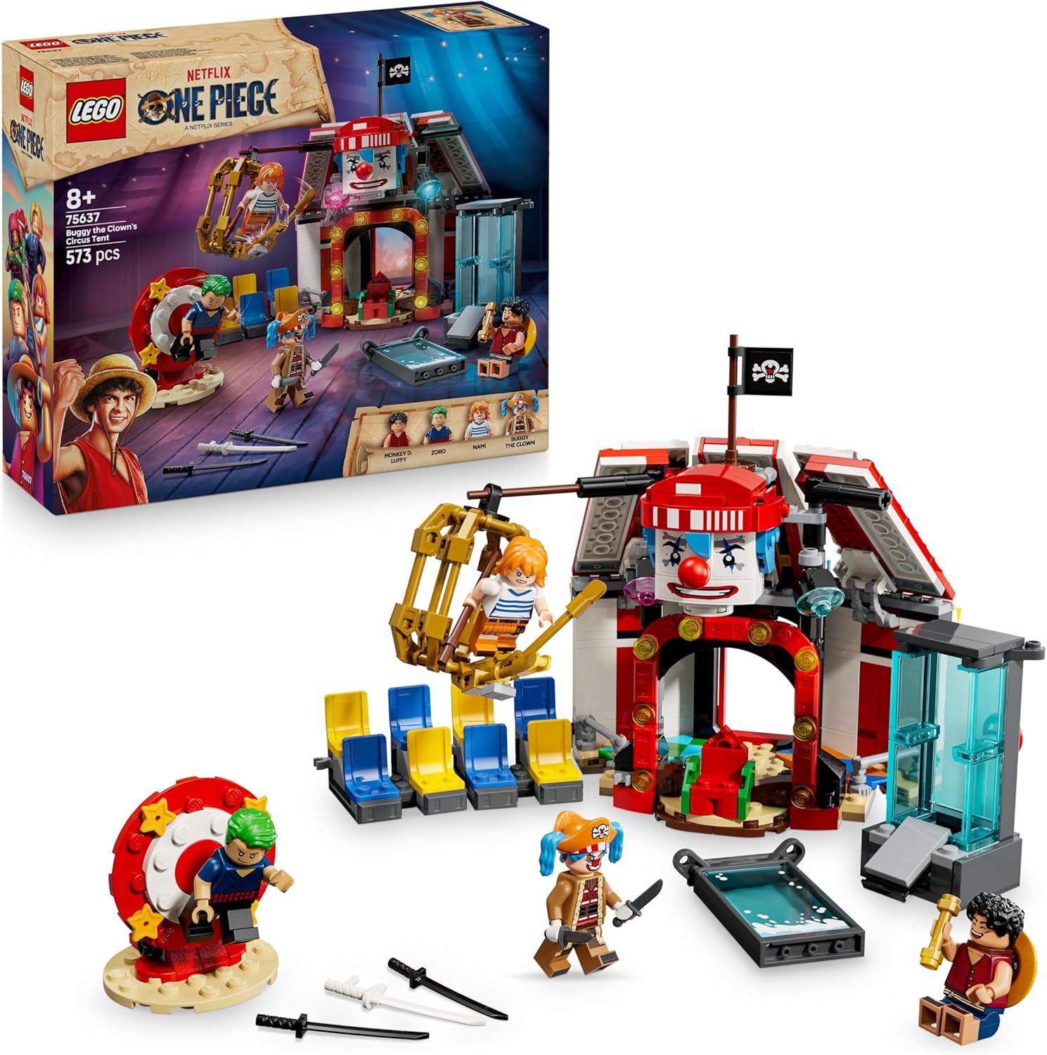 LEGO One Piece chapiteau de Baggy avec 4 minifigurines 75637
