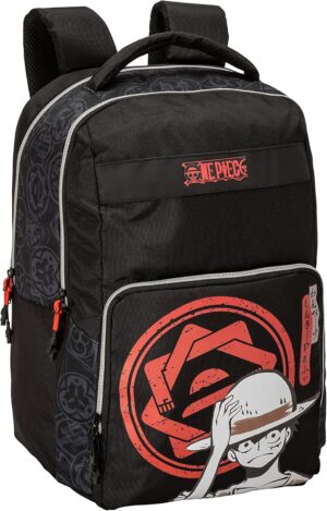 Sac à dos One Piece école à deux compartiments pour ordinateur et tablette