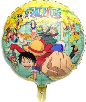 Ballon rond jaune One Piece 43 cm