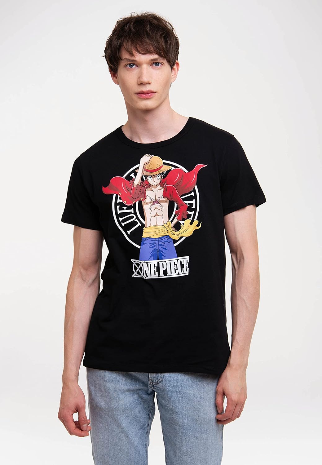 T-shirt imprimé One Piece Luffy New World à manches courtes – Image 3