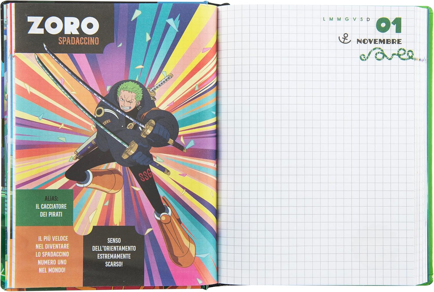 Agenda scolaire One Piece 12 mois avec couverture rembourrée – Image 5