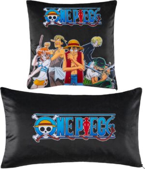 Lot de 2 taies de coussin One Piece 50 x 30 cm et 35 x 35 cm