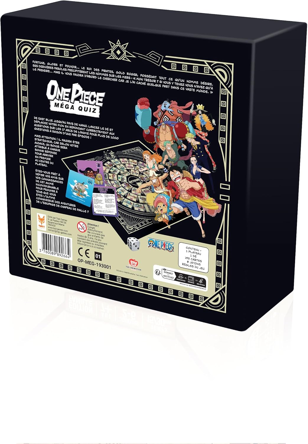 One Piece Le Méga Quiz Topi Games, jeu de société pour 2 à 8 joueurs – Image 2