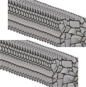 Panneaux muraux One Piece effet brique 3D, 40 pièces 30 X 30 cm