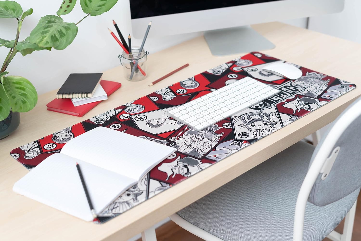Tapis de bureau gamer One Piece 80 x 35 pour souris et clavier – Image 7
