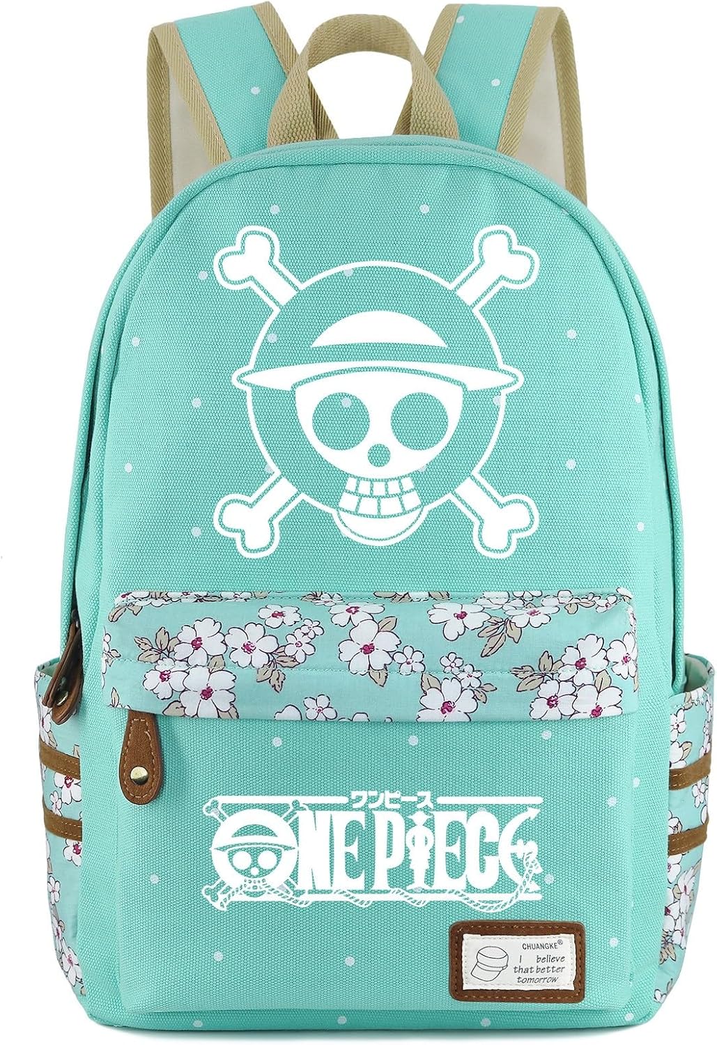 Sac à dos One Piece Roffatide 16 L en toile avec logo lumineux vert