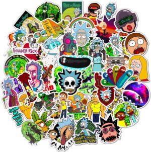 Pack de 50 autocollants One Piece vinyliques imperméables Cartoon Design