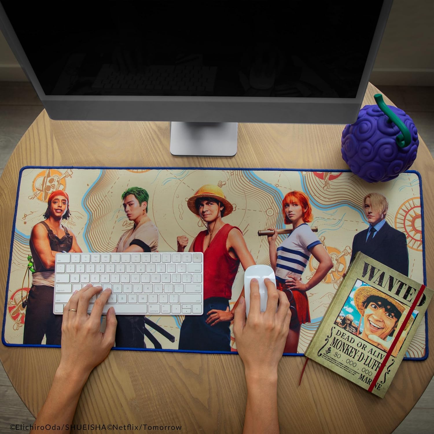 Tapis de bureau One Piece 80 x 35 cm, style Équipage du Chapeau – Image 4