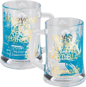 Chope en verre Baratie One Piece avec poignée 500 ml