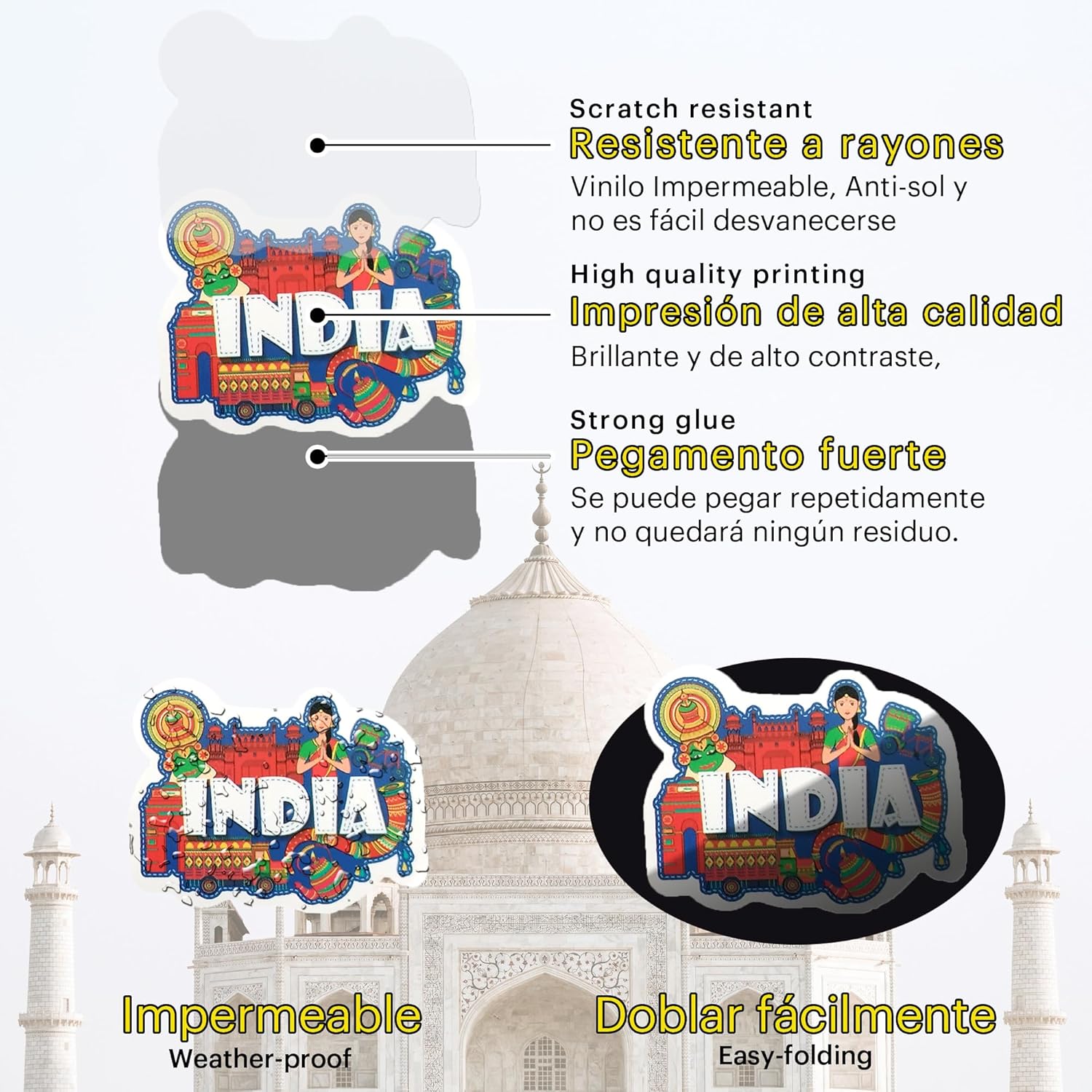 Lot de 50 stickers One Piece India 4-5 cm – Image 5
