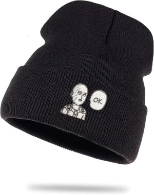Bonnet One Piece brodé en double couche 100% acrylique