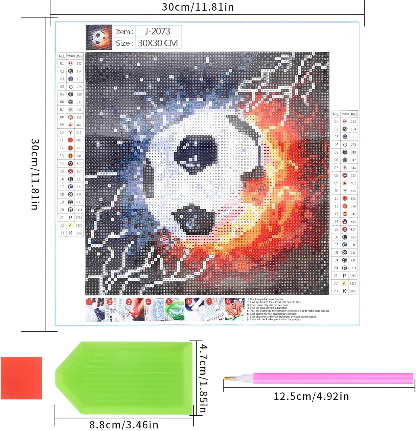 Kit diamond painting One Piece 5D sur toile adhésive – Image 2