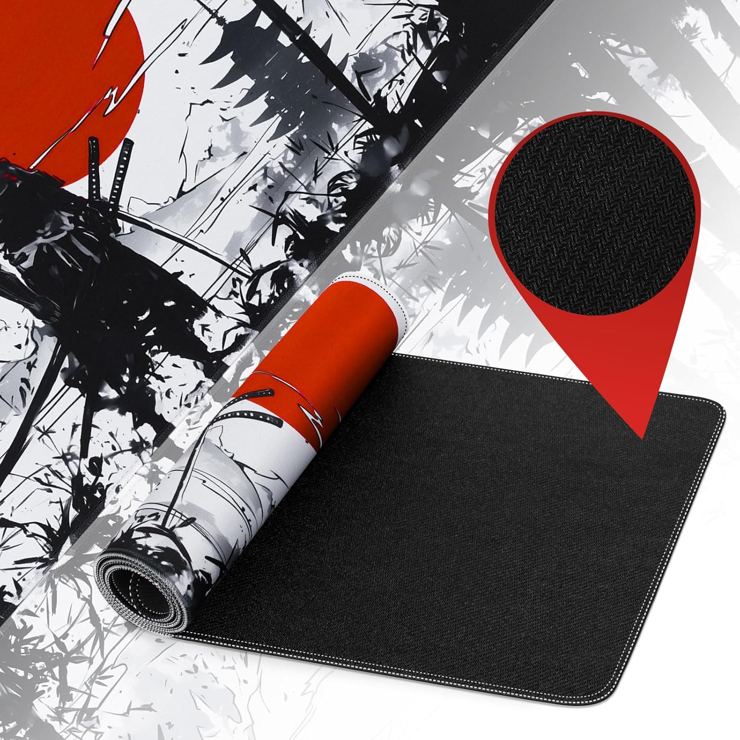 Tapis de souris One Piece 800 x 300 mm avec bords cousus B18 – Image 6