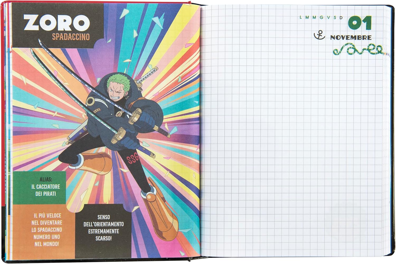 Agenda scolaire One Piece 12 mois, 320 pages couleur 13 x 31 – Image 5