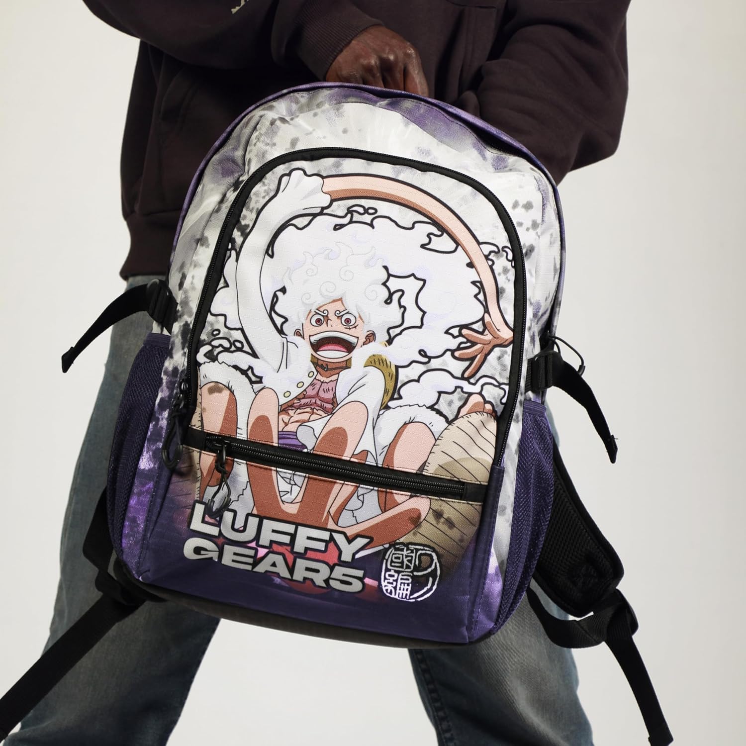 Sac à dos lilas One Piece Luffy Gear 5 Fight FAN 2.2, 24 L – Image 5