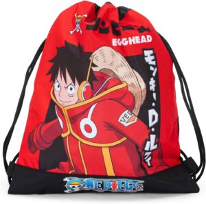 Sac à dos coulisse One Piece rouge 35 x 42 x 2 cm