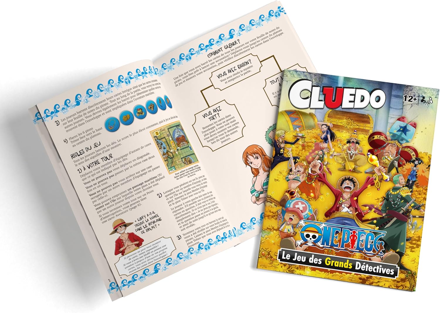 Cluedo français One Piece, jeu d'enquête famille 2 à 6 joueurs dès 12 ans – Image 5