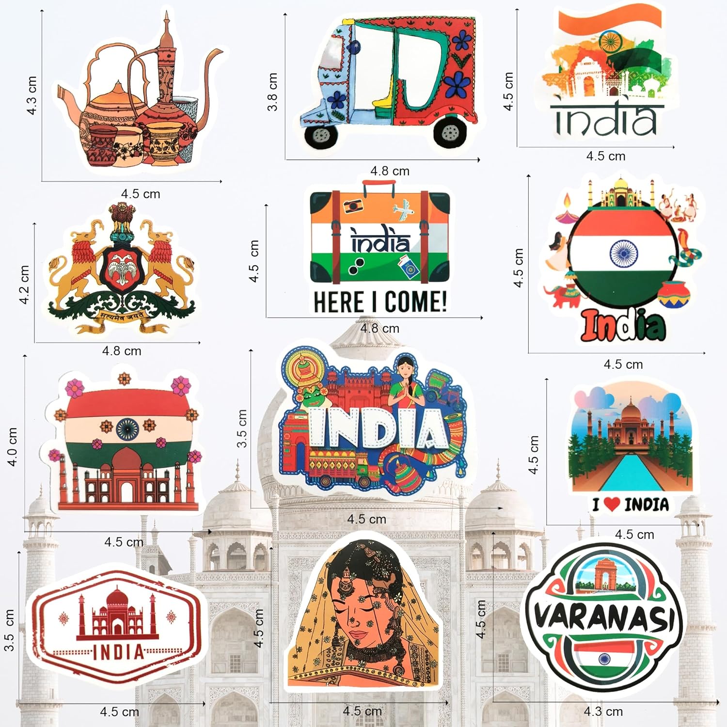 Lot de 50 stickers One Piece India 4-5 cm – Image 2
