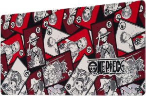 Tapis de bureau gamer One Piece 80 x 35 pour souris et clavier