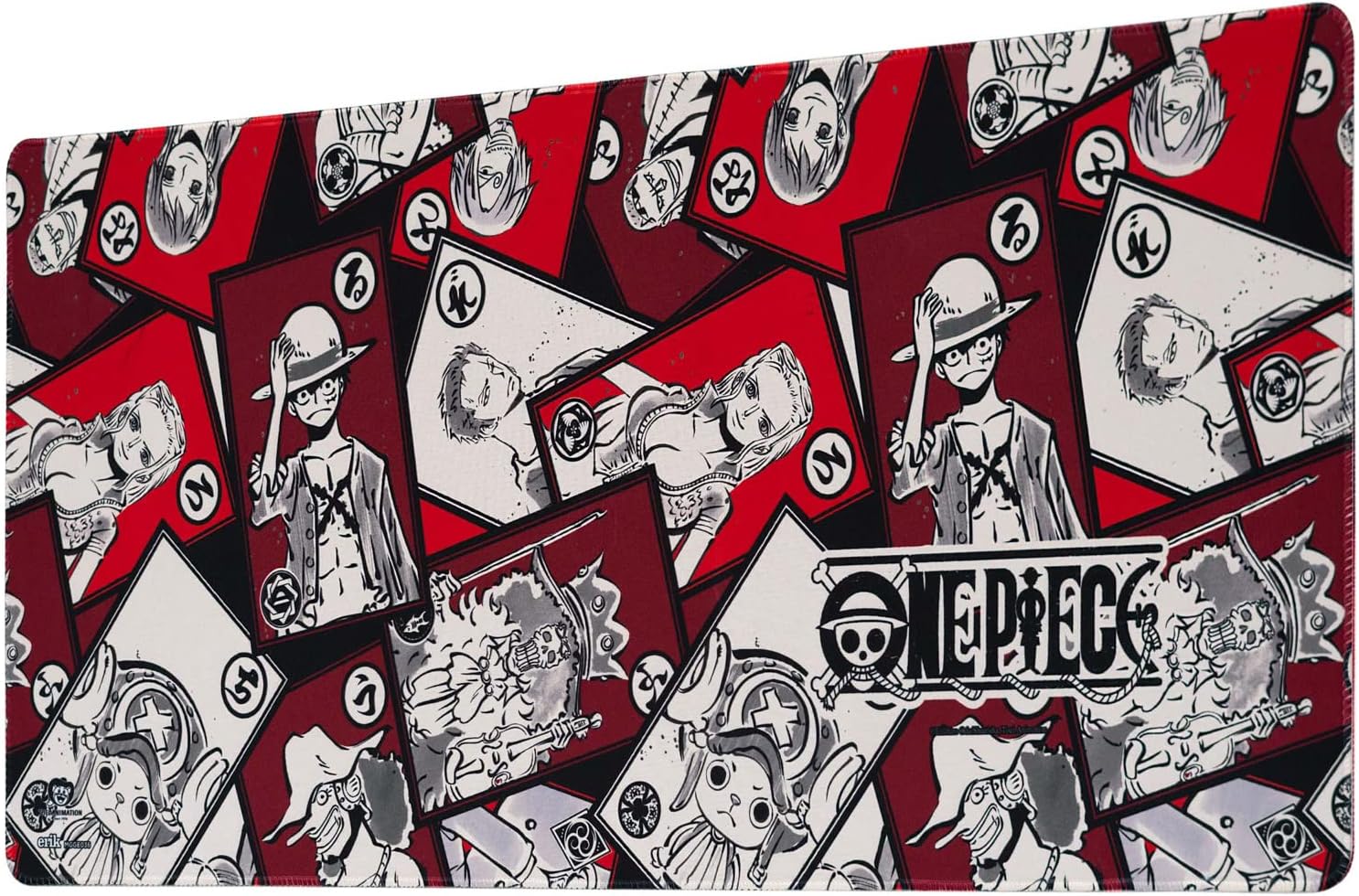 Tapis de bureau gamer One Piece 80 x 35 pour souris et clavier