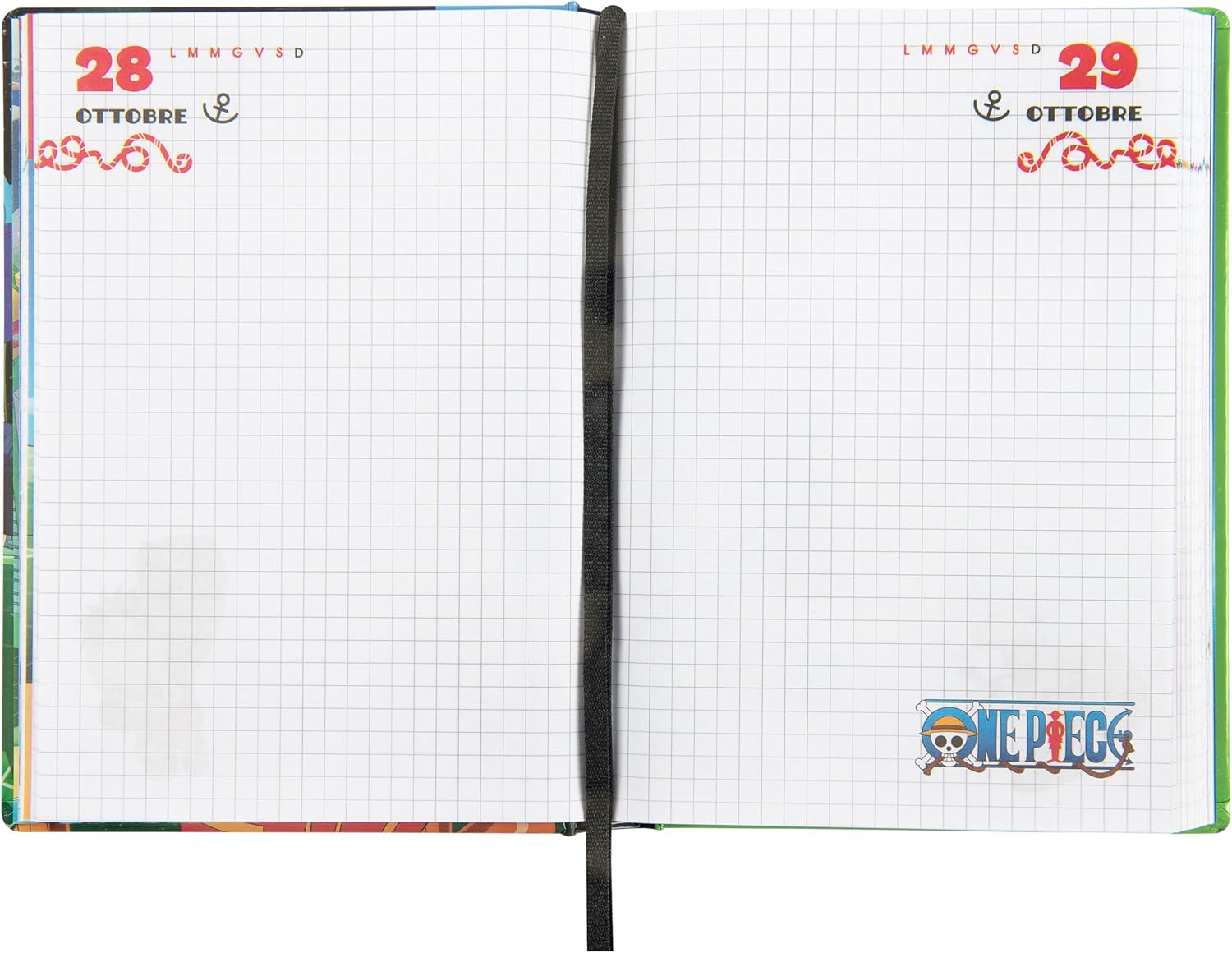 Agenda scolaire One Piece 12 mois avec couverture rembourrée – Image 4