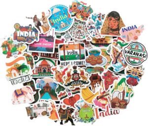 Lot de 50 stickers One Piece India 4-5 cm