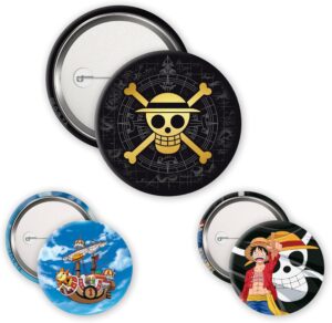 Pack de badges One Piece Luffy & Skull par ABYstyle
