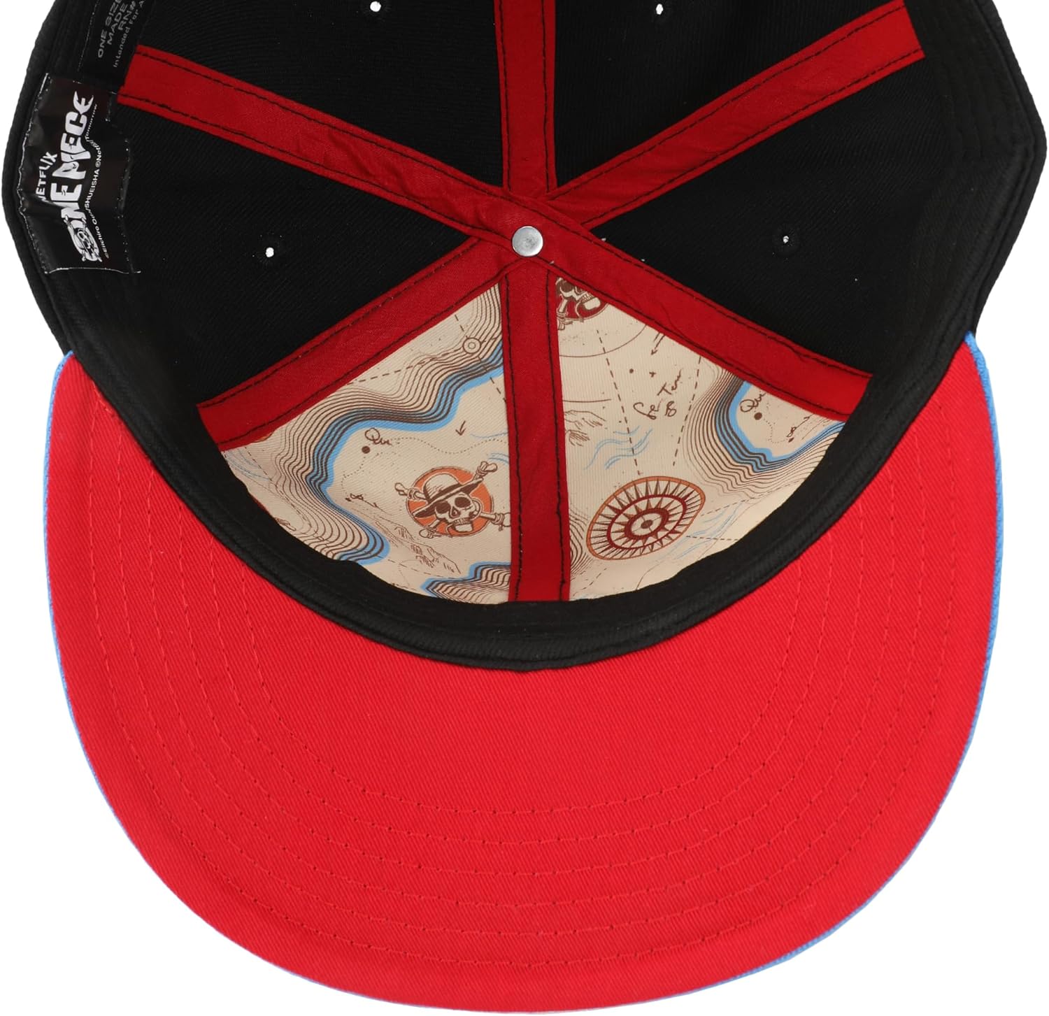 Casquette snapback adulte One Piece Live Action Compass, logo des pirates du Chapeau de Paille – Image 7