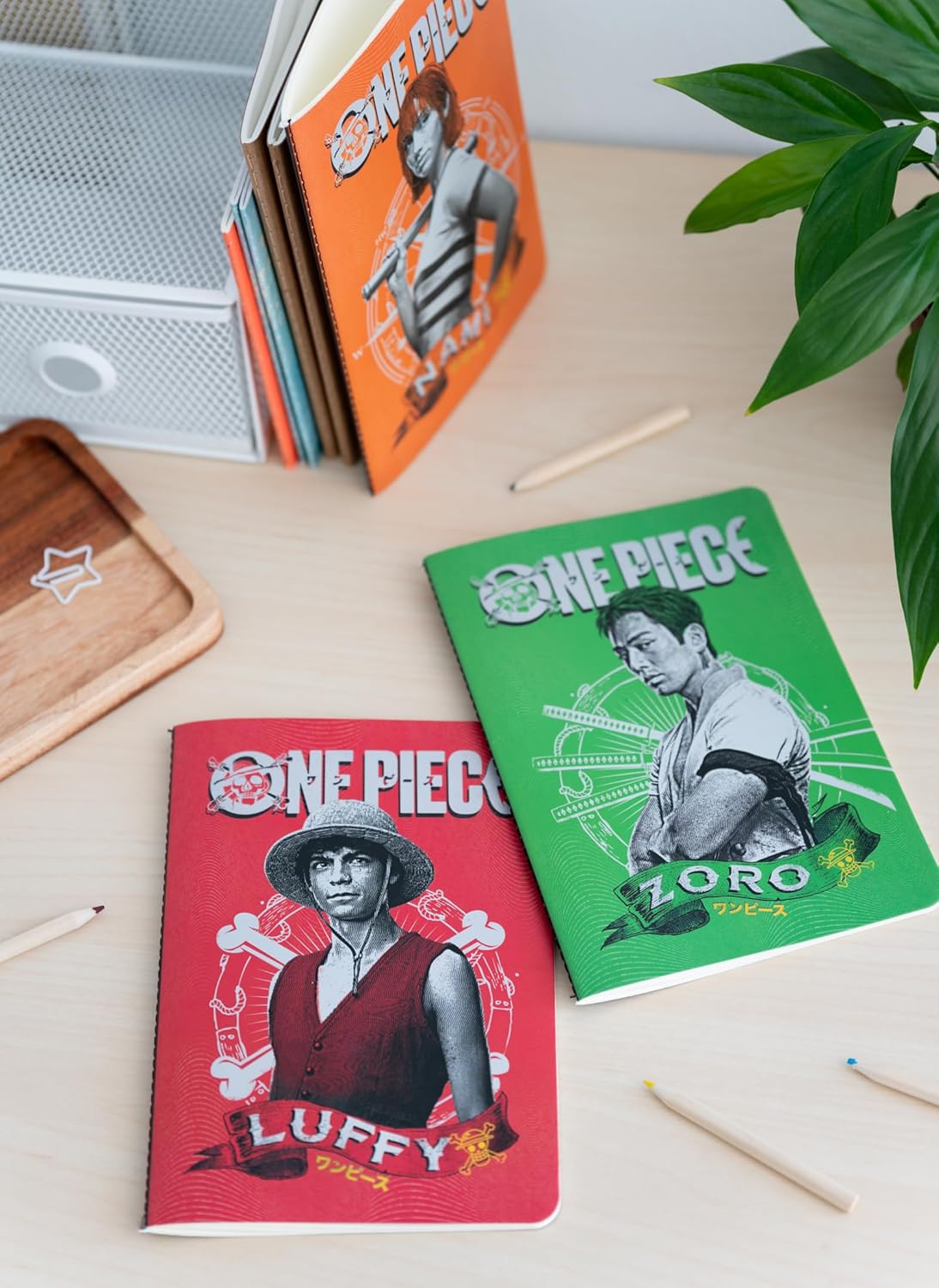 Carnets A5 One Piece Netflix Nami, Luffy et Zoro x3 – Image 5
