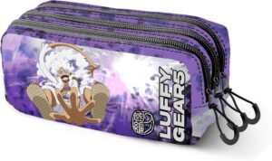 Trousse One Piece Luffy Gear 5 Trick Fan 2.2 lilas 3 compartiments