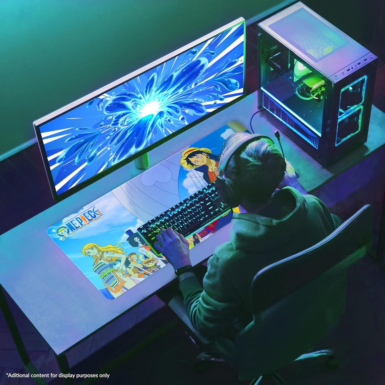 Tapis de souris XXL One Piece multi pour bureau et gaming 80 x 35 cm – Image 4