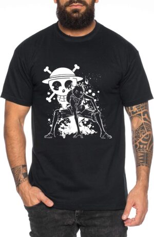 T-shirt One Piece homme Luffy Gear 2 et Zoro en colère