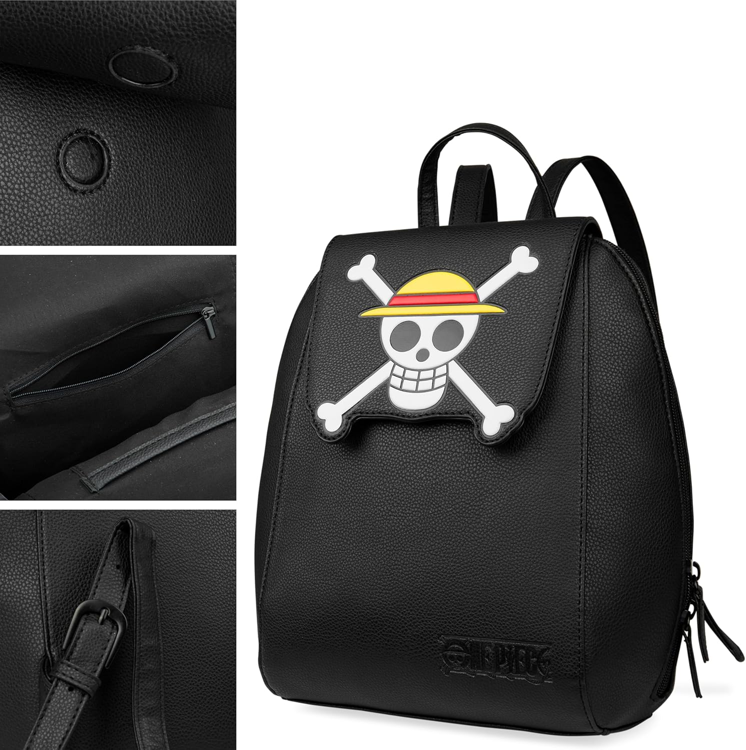 Sac à dos One Piece kawaii en similicuir PU pour femme et ado – Image 4