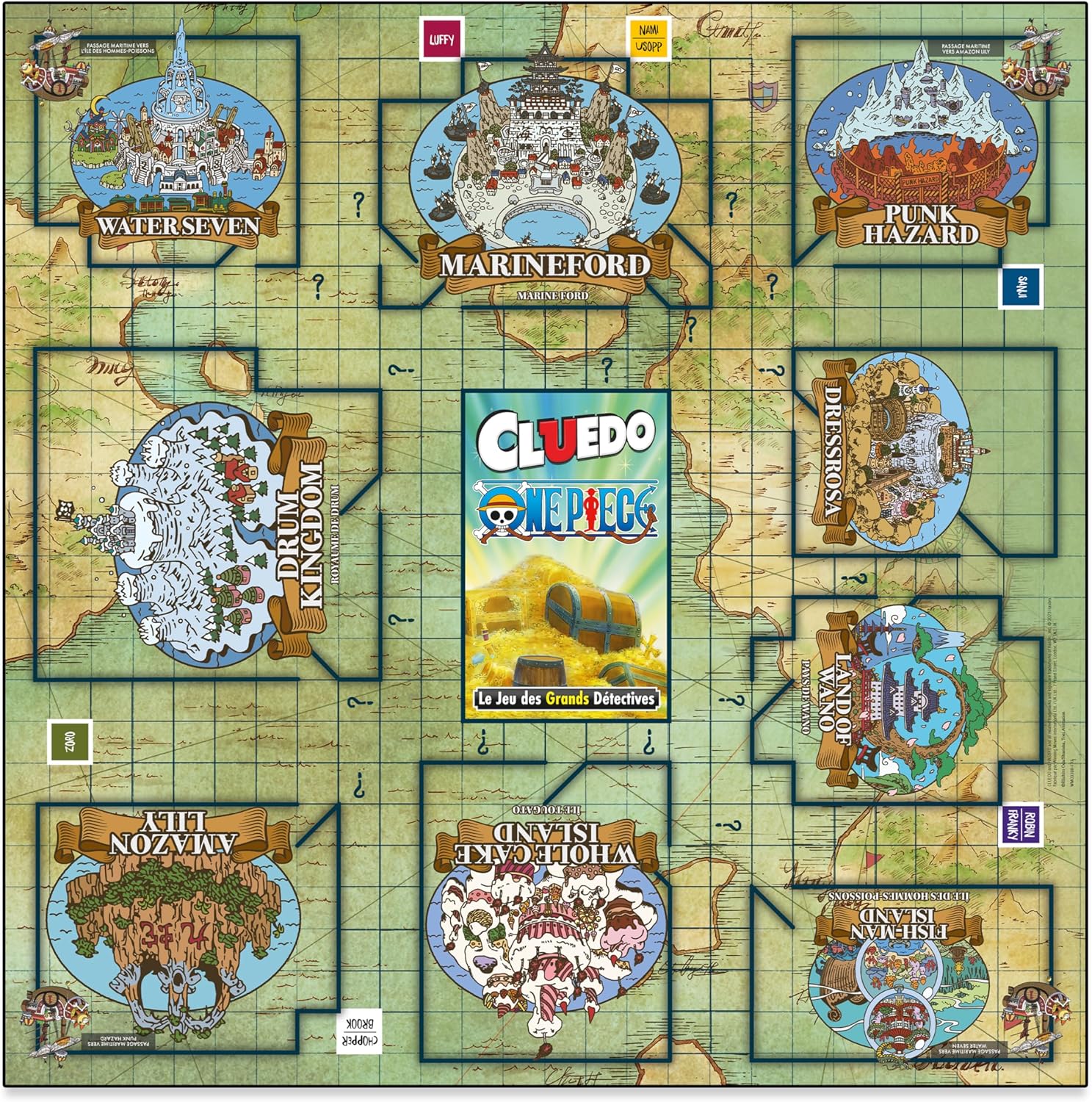 Cluedo français One Piece, jeu d'enquête famille 2 à 6 joueurs dès 12 ans – Image 3